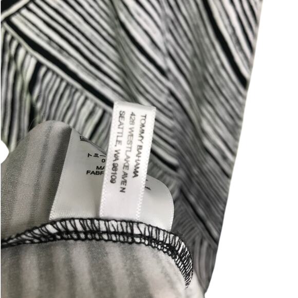 Tommy Bahama Maxi Dress Womens Size XXS Black White Sleeveless V-Neck - Picture 6 of 8